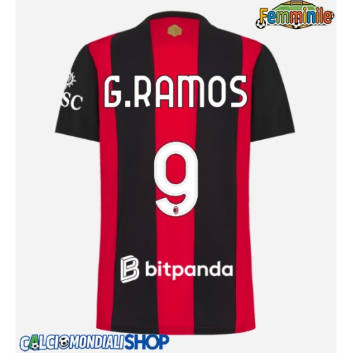 Maglie da calcio AC Milan Goncalo Ramos #9 Prima Maglia Femminile 2026-27 Manica Corta